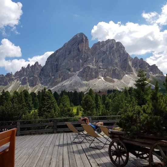 Relax vor dem Peitlerkofel